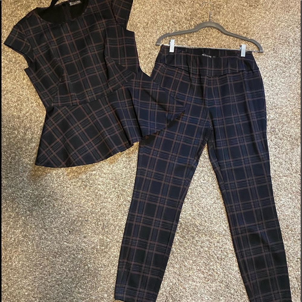 Cute Peplum Two Piece Set…